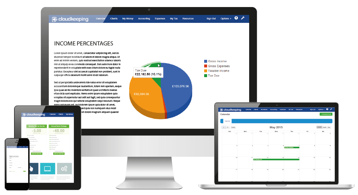 Cloudbased online bookkeping